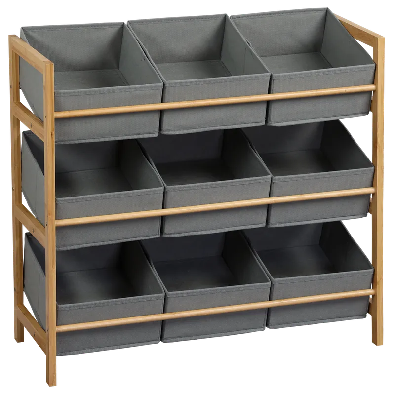 Kesper Kesper Aufbewahrungsregal, grau, Bambus – Produktbild 1 von 1
