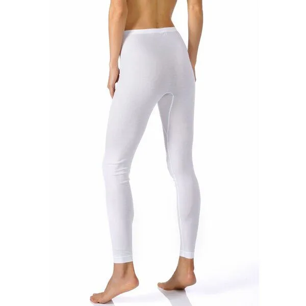 mey Mey Leggings / lange Unterhose "Noblesse" aus PIMA Baumwolle, Weiss, – Produktbild 2 von 2