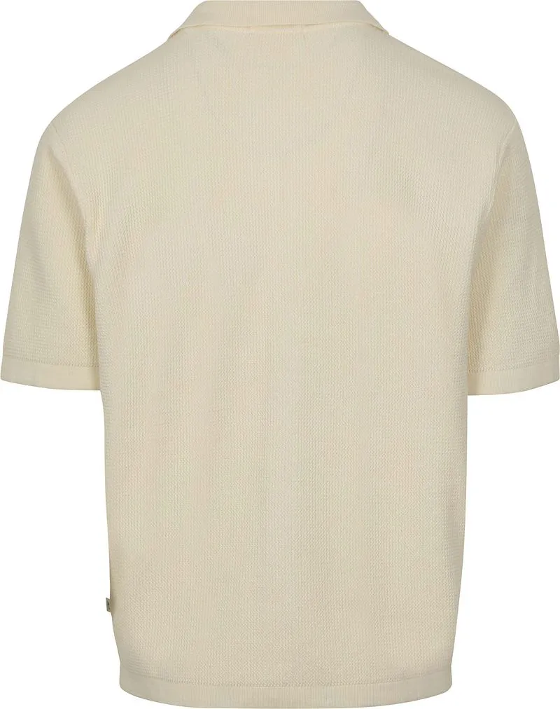 KnowledgeCotton Apparel KnowledgeCotton Apparel Knitted Top Off White - Größe L, Weiß, – Produktbild 1 von 3