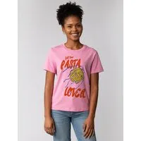 watapparel watapparel T-Shirt Frauen Pasta lover, Bubble pink, – Produktbild 1 von 1