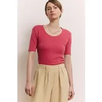 Tranquillo Jerseyshirt Camilaa aus Bio-Baumwolle - holly berry / S – Produktbild 1 von 2