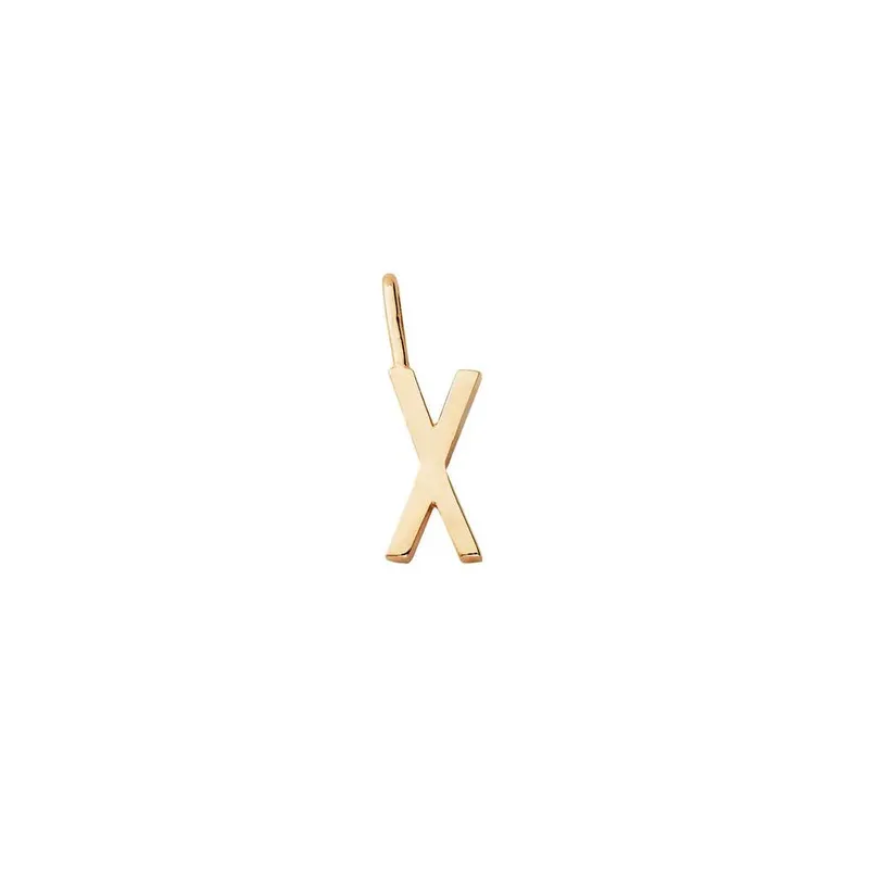 Design Letters Initial Anhänger A–Z 10mm – 18k Vergoldet – Produktbild 1 von 1