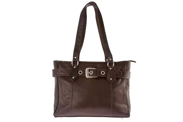 Alpenleder Alpenleder Shopper MIRANDA, Schokobraun, – Produktbild 2 von 4