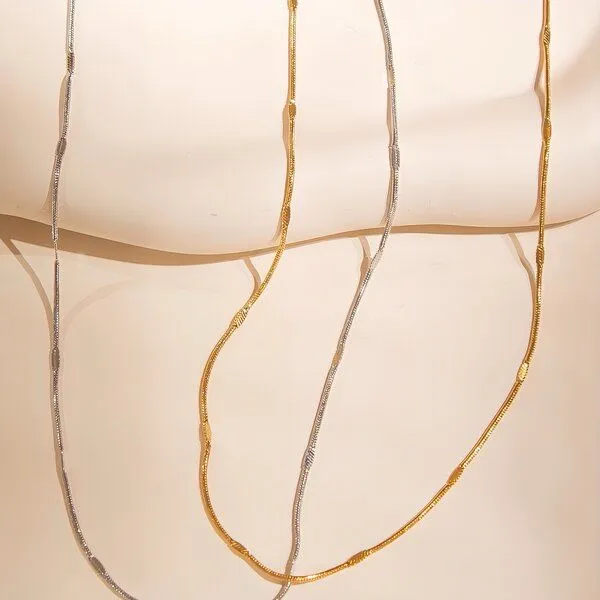 ELEKTROPULLI ELEKTROPULLI Kette 1mm Längen: 45 cm / 55 cm / 65 cm, Gold, – Produktbild 5 von 8