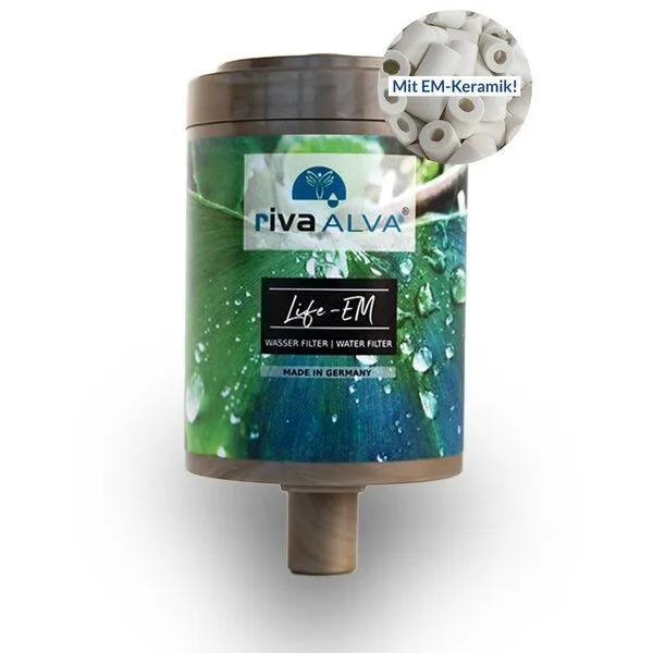 rivaALVA rivaALVA Life EM Trinkwasserfilter Ersatzkartusche | Blockaktivkohlefilter + EM Keramik – Produktbild 3 von 3