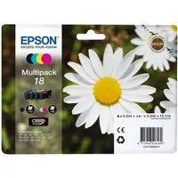 Epson Epson Tintenpatronen T1806/ 18 schwarz, cyan, magenta, gelb, 4er-Set – Produktbild 1 von 1