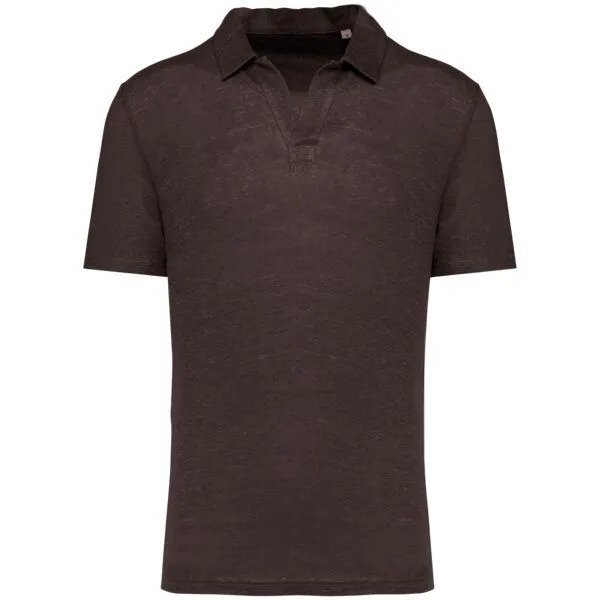 Greenspired Greenspired Herren Polohemd aus reinem Leinen S-3XL, Steingrau, – Produktbild 1 von 1