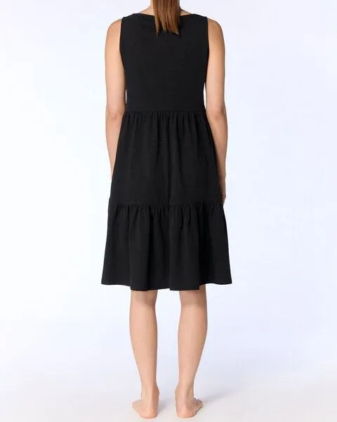 Leela Cotton Leela Cotton Damen Volantkleid reine Bio-Baumwolle, Basilikum, – Produktbild 4 von 4