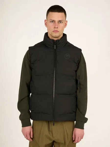 KnowledgeCotton Apparel KnowledgeCotton Apparel Weste für Herren - Puffer Vest - aus recyceltem Polyester, Black jet (schwarz), – Produktbild 1 von 4