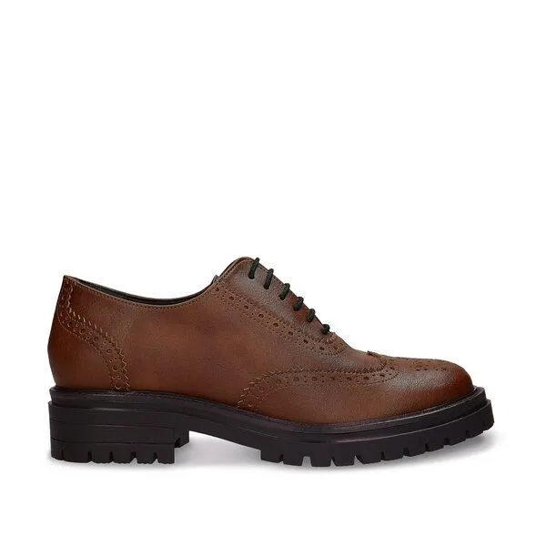 Nae Vegan Shoes Nae Vegan Shoes NAE | Grace Veganer Wingtip-Brogue-Oxford, Brown, – Produktbild 1 von 4