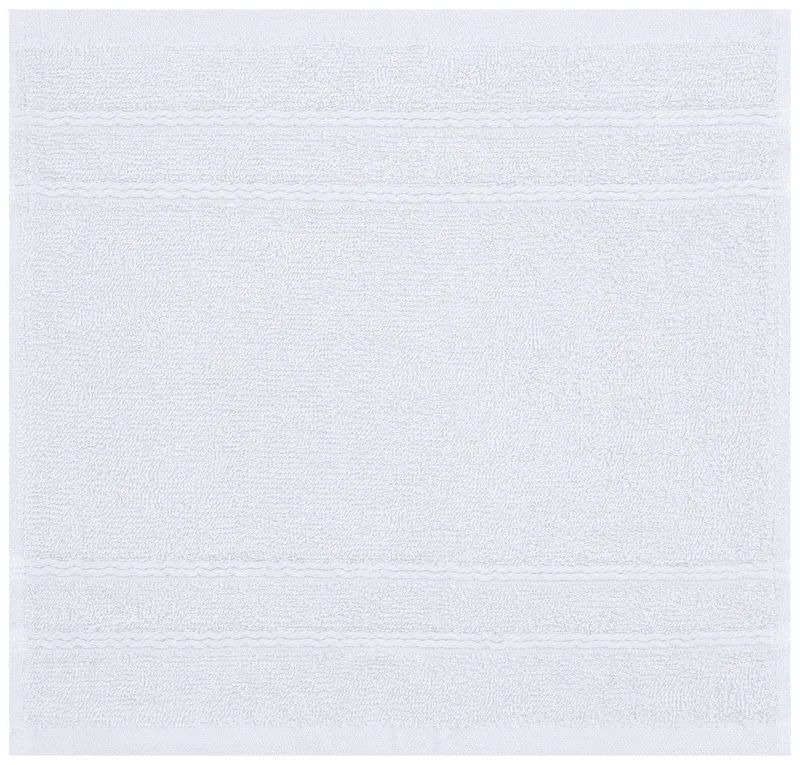 OTTO home Handtuch Set Inga, 3 Qualitäten, Duschtücher, Handtücher, Gästetücher, Seiftücher, Walkfrottier (10-St), Handtücher mit feiner Bordüre, 100% Baumwolle, Weiß, – Produktbild 8 von 8