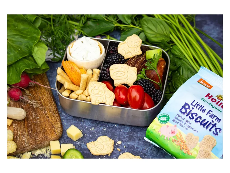 Holle Holle Bio-Dinkel-Kekse "Little Farm Biscuits", ab 10. Monat, 100 g – Produktbild 3 von 3