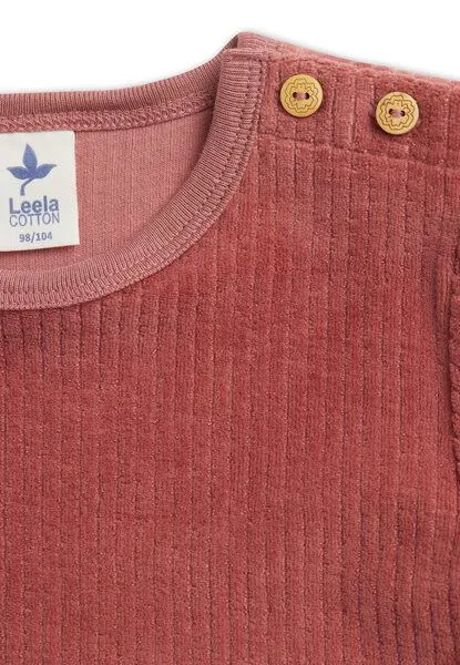 Leela Cotton Leela Cotton Mädchen Cord-Kleid Bio-Baumwolle, Dunkel mauve, – Produktbild 4 von 5