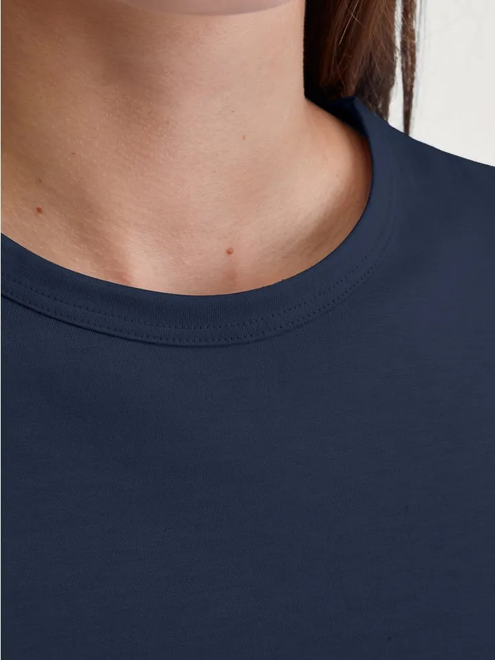 CALIDA CALIDA Pyjama Lovely Nights Damen (2 tlg) weich, bequem mit Bündchen, Blau, – Produktbild 5 von 5