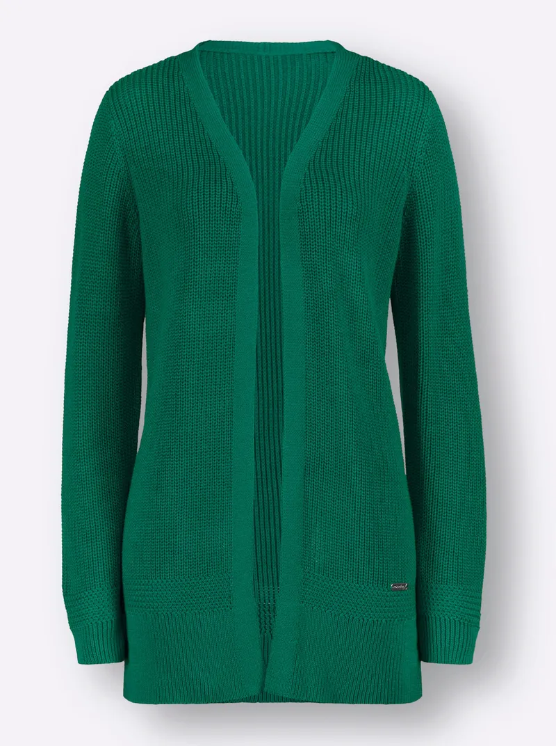 Witt Longstrickjacke, Grün, – Produktbild 1 von 2