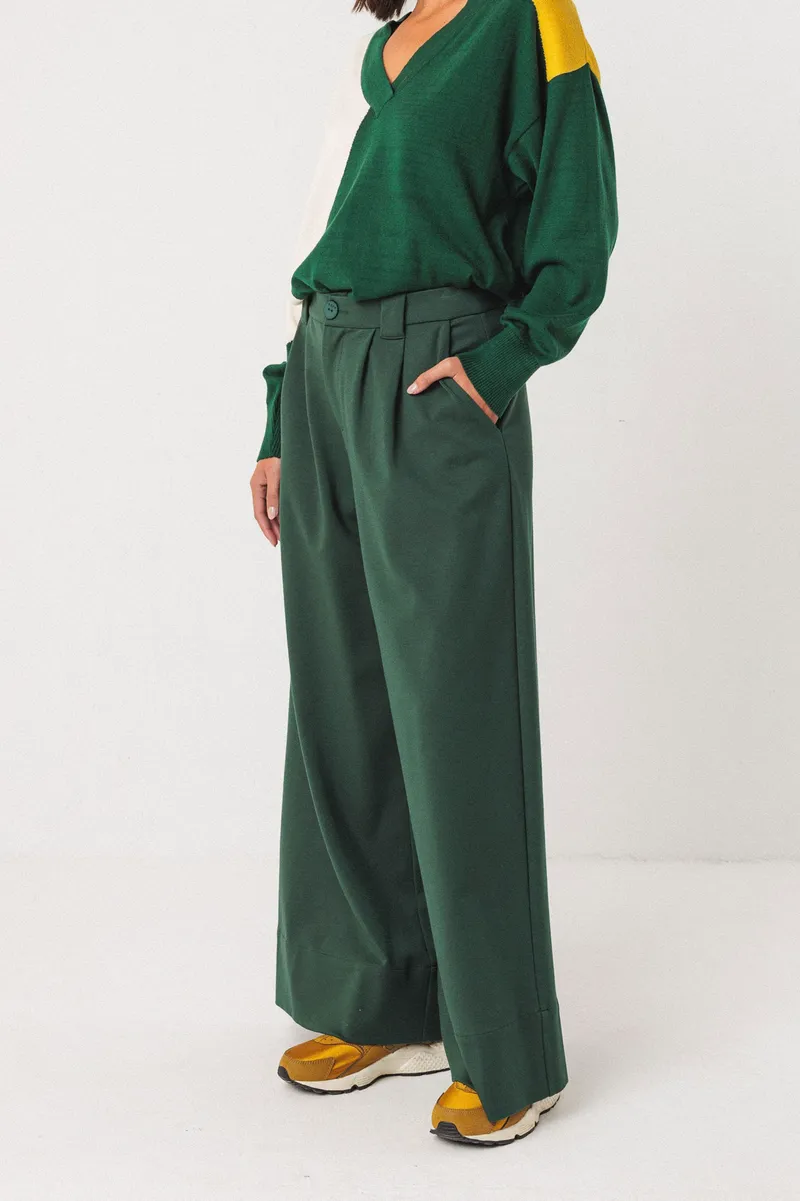 SKFK SKFK Damen vegan Hose Nia Green, Grün, – Produktbild 2 von 2