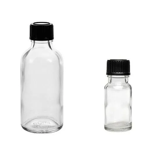 mikken mikken Tropfflasche Glas klar 10 ml | 50 ml Dosierflasche Apothekerflasche – Produktbild 3 von 4