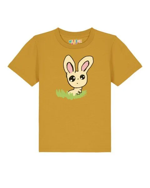 watabout.kids watabout.kids T-Shirt Kinder Osterhase im Gras, Ochre, – Produktbild 1 von 3