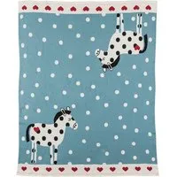 Tranquillo Tranquillo Babydecke Horse, Blau, – Produktbild 2 von 4