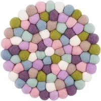 myfelt myfelt Filzkugel Topfuntersetzer (⌀ 20 cm), Multifarben pastell (greta), – Produktbild 1 von 1