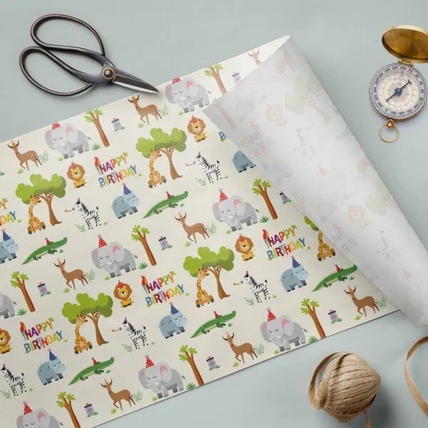 Fines Papeterie Fines Papeterie Geschenkpapier BIRTDAY Edition für Kinder 3m auf Rolle 300x47 cm verschiedene Motive – Produktbild 8 von 8