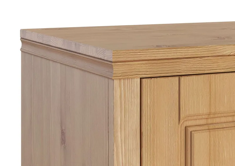 OTTO home Garderobenschrank Gotland, Drehtürenschrank, Garderobe aus massiver Kiefer, FSC®-zertifiziert, Höhe 193 cm, Beige, – Produktbild 4 von 4