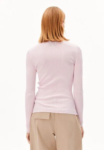 ARMEDANGELS ARMEDANGELS ALAANIA Damen Pullover Slim Fit aus Bio-Baumwolle, Pink mist, – Produktbild 2 von 4