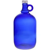 mikken mikken Große blaue Gallone 2 Liter Glasflasche / Wasserflasche mit Deckel – Produktbild 1 von 1