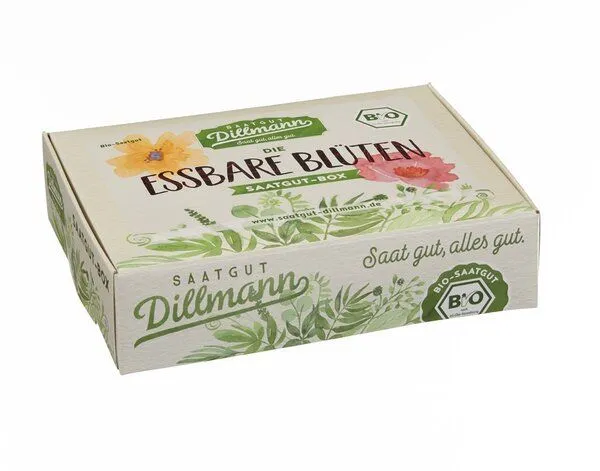 Saatgut Dillmann Saatgut Dillmann Essbare Blüten Saatgut-Box S im Papp-Geschenkkarton – Produktbild 2 von 4