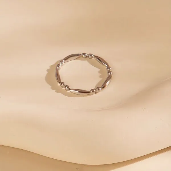 ELEKTROPULLI FINE Pearl Ring ca. Ø 17mm von Elektropulli, Silber, – Produktbild 1 von 3