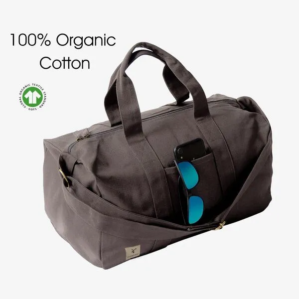 treeletic® treeletic® ECO Y Gym Bag / Weekender inkl. Laundry Bag, Bold (grau), – Produktbild 3 von 4