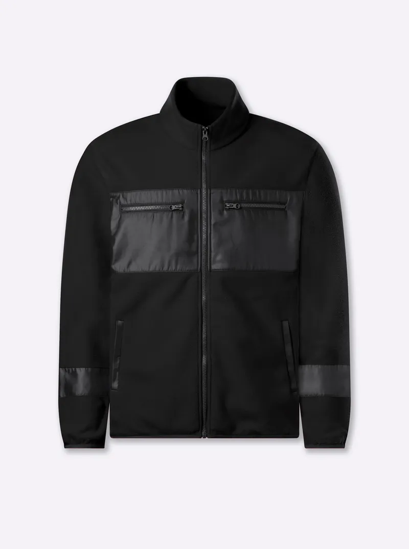 marco donati Fleecejacke schwarz, Schwarz, – Produktbild 1 von 2