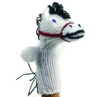 El Puente El Puente Gestrickte Fingerpuppe "Pferd" | Fair Trade & Handmade aus Peru – Produktbild 1 von 1