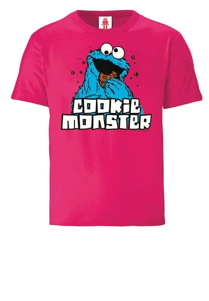 LOGOSH!RT LOGOSH!RT Sesamstrasse Krümelmonster Cookie Monster Kinder, Pink, – Produktbild 2 von 4