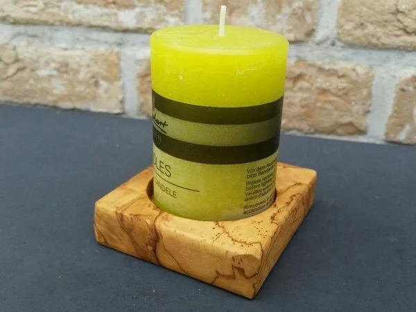 Olivenholz erleben Olivenholz erleben Kerzenhalter PAOLO – Produktbild 2 von 5