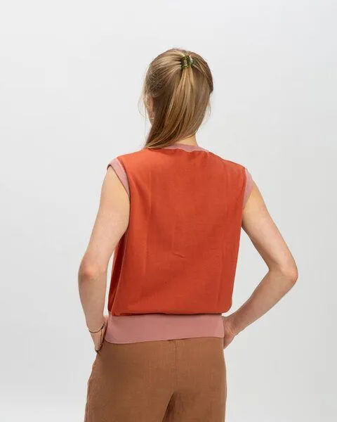 MATONA Matona Weste aus Baumwolle für Frauen / Buttoned Vest, Magma, – Produktbild 2 von 4