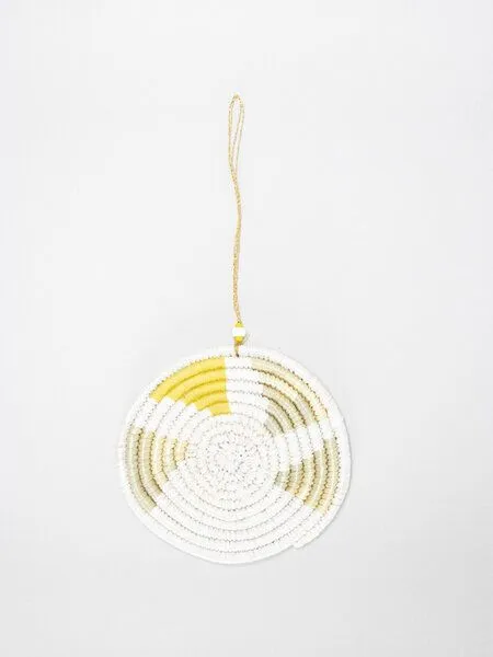 WomenCraft WomenCraft Christbaumschmuck & Dekoanhänger - 7cm, Inyabu gelb (gelb), – Produktbild 1 von 4