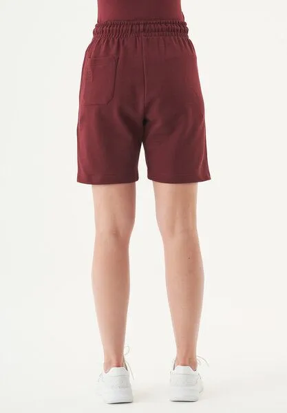 ORGANICATION ORGANICATION Damen ESSENTIALS-SHEYMA- Shorts aus Bio-Baumwolle, Bordeaux, – Produktbild 4 von 4
