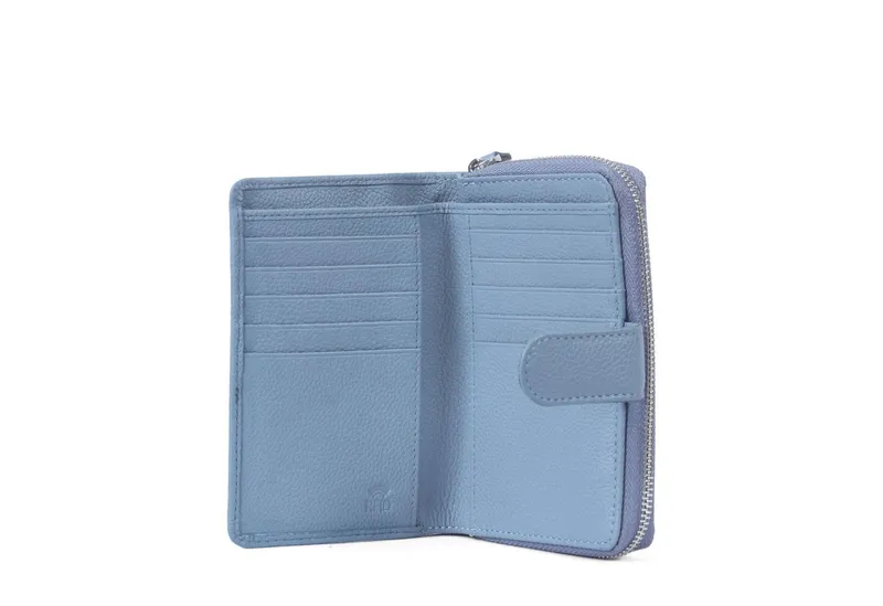 Margelisch Margelisch Geldbörse Madrid 1, LGW zertifiziertes Leder, Blau, – Produktbild 5 von 5