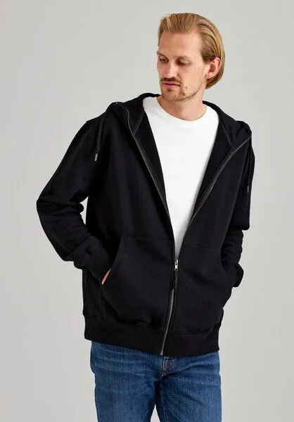THOKKTHOKK ThokkThokk Herren Zip Hoodie TT1040 aus Bio-Baumwolle, Black (schwarz), – Produktbild 1 von 4