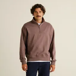 Dedicated DEDICATED Half Zip Sweatshirt "Sandavalla" aus Biobaumwolle – Produktbild 1 von 1