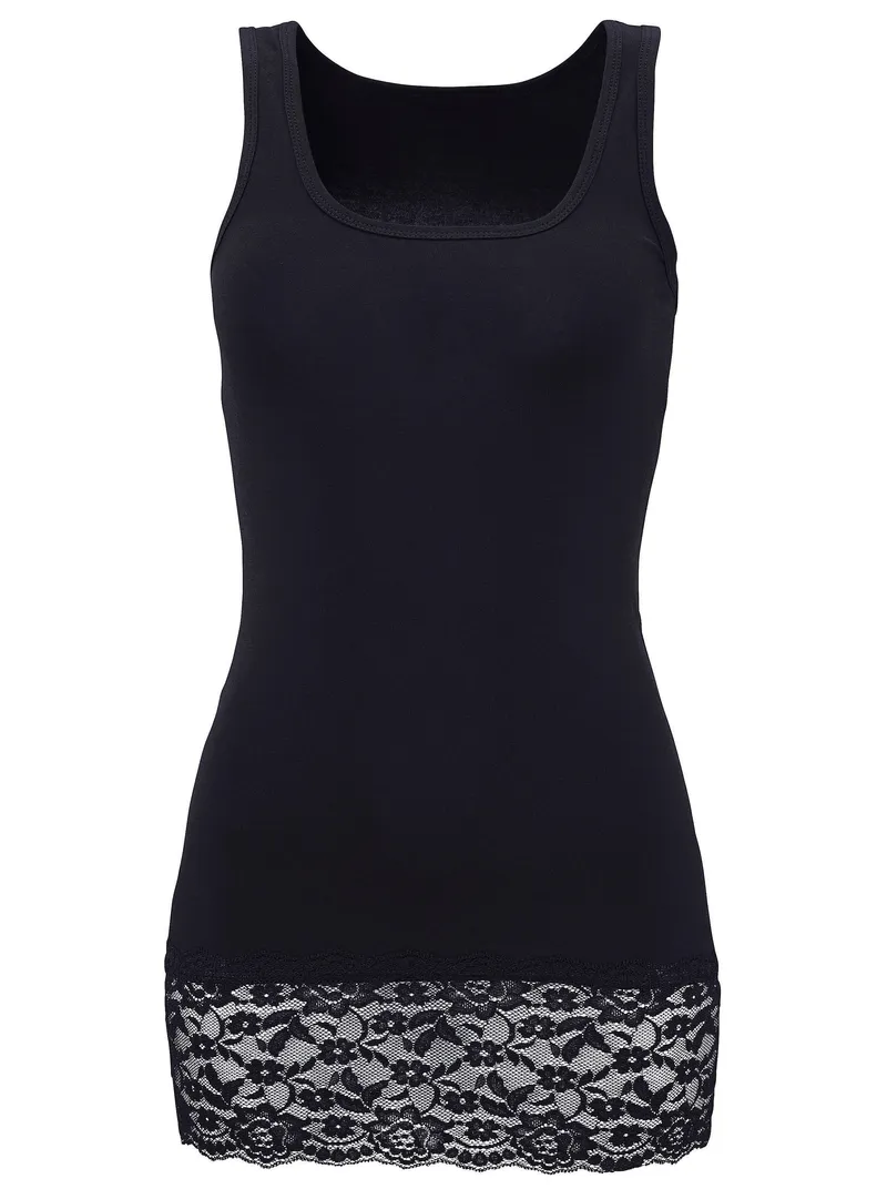 Witt Spitzentop, Schwarz, – Produktbild 1 von 3