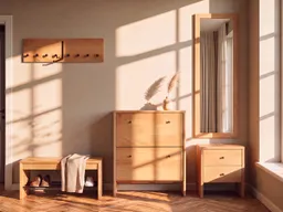 Garderoben-Set "Tenero" | Variante 02 | Kernbuche – Produktbild 1 von 1