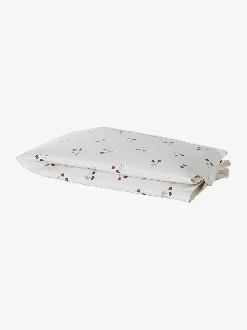 Vertbaudet Baby Reise-Wickelunterlage, Beige/kirschen cherry, – Produktbild 3 von 4