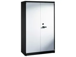 C+P C+P Feuergeschützte Flügeltürenschrank anthrazit/alusilber B 120 cm, H 195 cm – Produktbild 1 von 1