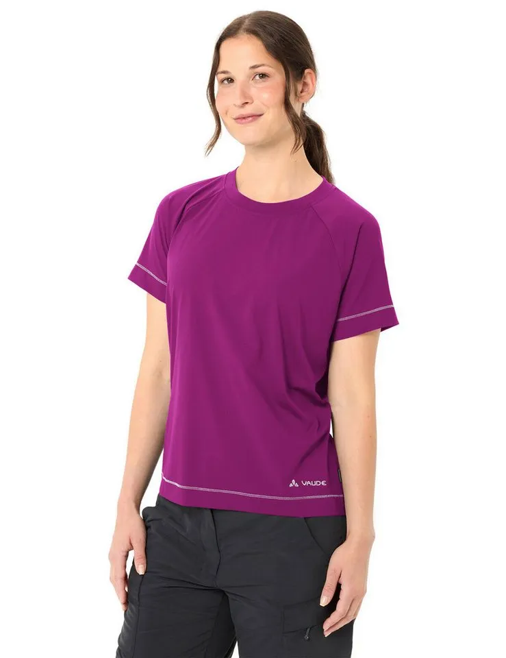 Vaude Vaude Funktionsshirt WOMEN'S NEYLAND T-SHIRT II Kurzarm, für vielseitige Aktivitäten, für Sportmode und Outdoormode, Pink orchid, – Produktbild 2 von 4