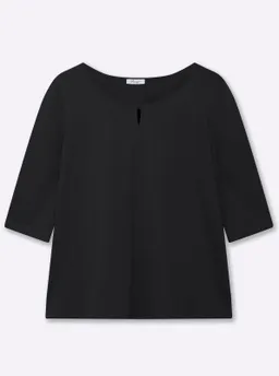 sheego 3/4-Arm-Shirt schwarz – Produktbild 1 von 1