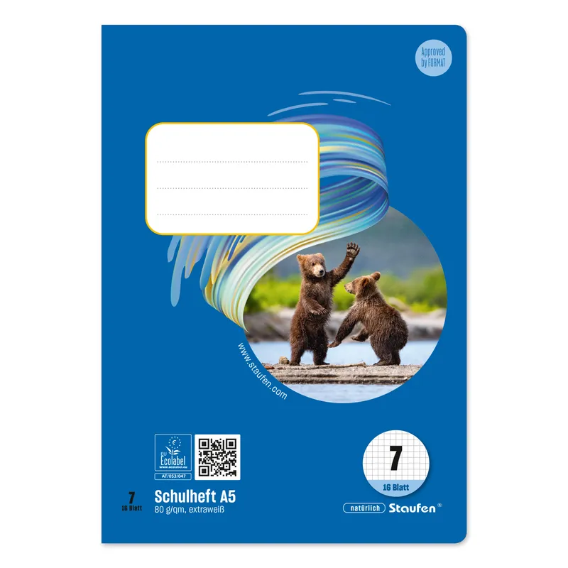 Staufen Staufen Schulheft Style DIN A5 kariert Lineatur 7 16 Bl. – Produktbild 1 von 2