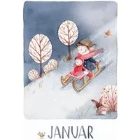 Sagro Verlag Postkarten Monate 12 Set Illustrationen von Stefanie Messing – Produktbild 1 von 1