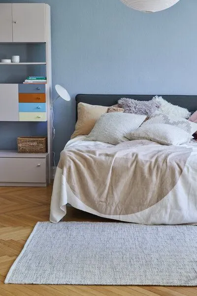 liv interior liv interior Decke DOT aus recycelter Baumwolle, Weiß/braun, – Produktbild 3 von 3